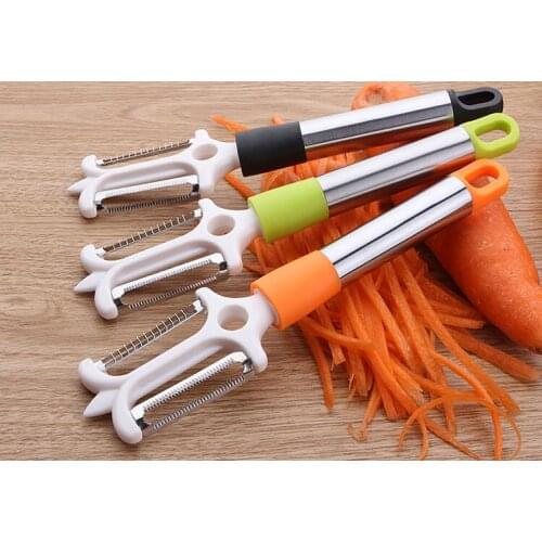 1PC 2 In 1 Multifunctional Stainless Steel Cheese Potato Grater Tools Chocolate Lemon Fruit Peeler Kitchen Gadgets KX 246