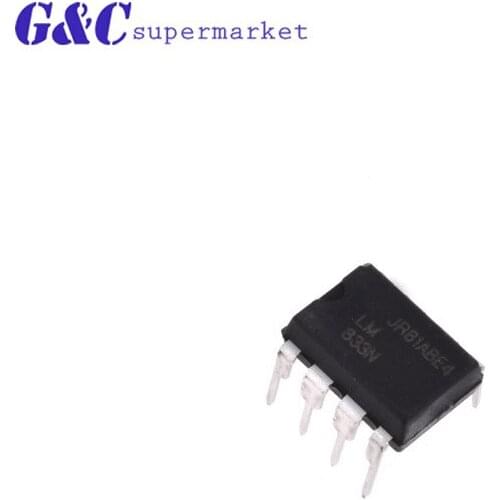 10PCS LM833N DIP8 LM833 DIP new and original IC diy electronics