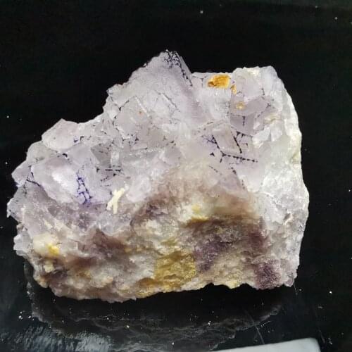 156.6gRare natural purple edge Fluorite Crystal quartz mineral specimen healing energy crystal home decoration collection orname