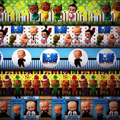 50cm*140cm Cartoon Printed Polyester Cotton Fabric Patchwork for Sewing Dress Cloth Making Puppet