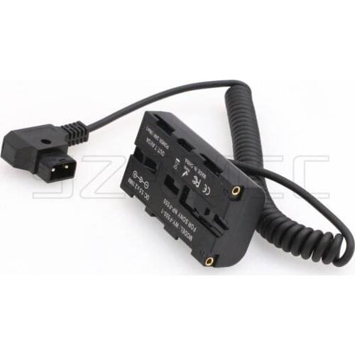 New D-tap 2 Pin Male to NP-F970 F550 Dummy Battery with in Out 7.4V 3A for Atomos Shogun Ninja Inferno SmallHD Monitor