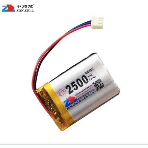 In the core 2500mAh 103450 3.7V lithium polymer battery 103448 sound card cordless telephone Rechargeable Li-ion Cell