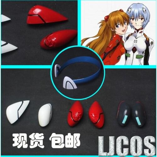 EVA Asuka Langley Soryu Makinami Ayanami Rei Cosplay Costume Headwear Hair Clips Hairpin Props Halloween Carnival Accessories