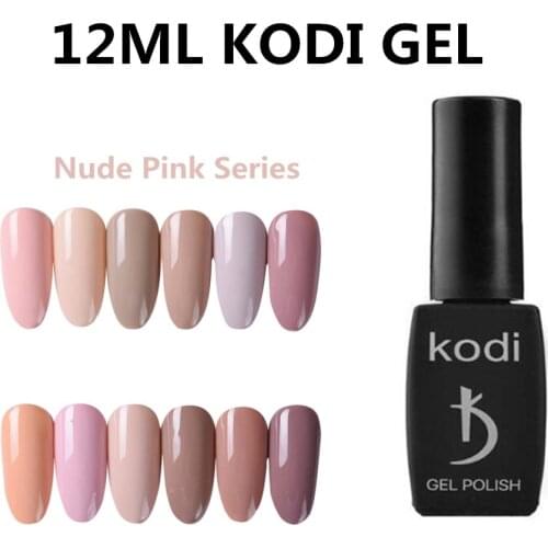 Kodi Salon Nude Color Nail Gel Polish 12ml Long Lasting UV Gel Nail Varnish Dry With Led Lamp