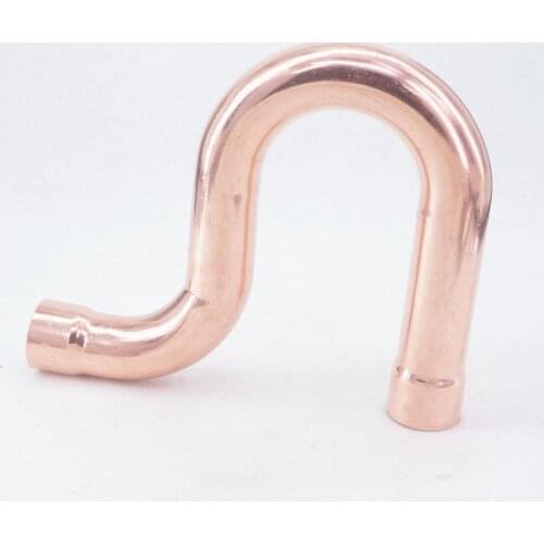 I.D 28x1.0mm Copper End Feed P Trap Pipe Adapter Air Conditioner Refrigeration Gas Water Oil