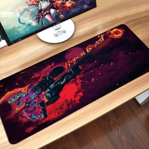 Sovawin CS GO 80x30cm Large Gaming Mouse Pad XL Kayboard Computer Mousepad Natural Rubber Speed Desk Mat Anti-Slip For PC Laptop