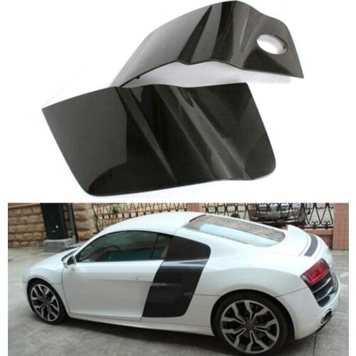 CARBON FIBER REAR SIDE DOOR FENDER PANELBLADE SCOOP COVER FOR Audi R8 V8 V10 2008 2009 2010 2011 2012 2013 2014 2015