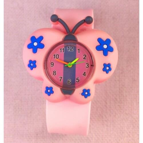 Cute Kids Watches for Boy Cartoon Unisex Children Quartz Watch Kids Wristwatch Butterfly Pattern for Student Girl Dinosaur Toy