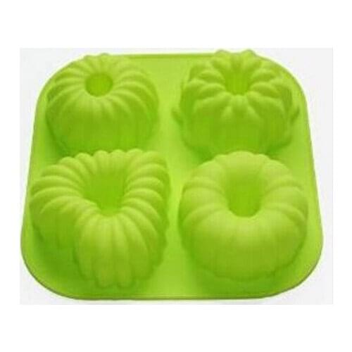 Mini Bundt Cake Pudding Jello Mold Pan Cupcake Bakeware Silicone Mold