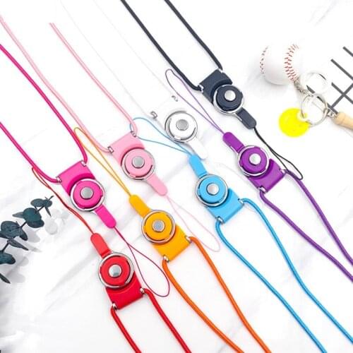 Multi-function Rotatable Rope Long Design Buckle Plastic Neck Rope Mobile Phone Strap Rope For iphone Samsung Xiaomi