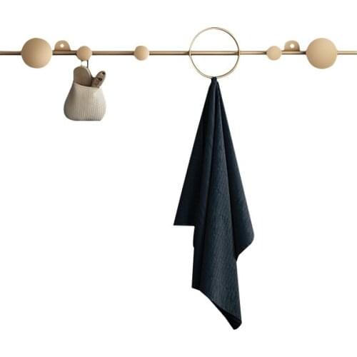 Zq Living Room Door Clothes Rack Wall Light Luxury Hallway Hanger Hanging Pack Stand Iron Coat Rack Wall Hanging