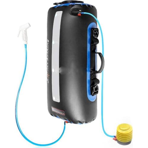 New 20L Solar Shower Bag Outdoor Camping Summer Portable Bath Shower Bag w/Removable Hose On-Off Switchable Shower Head
