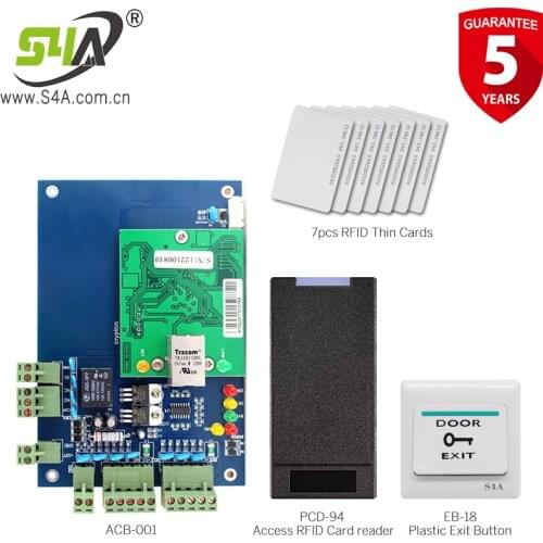 Network Access Control Panel and Card reader exit button for full kits for Security Devices in Door