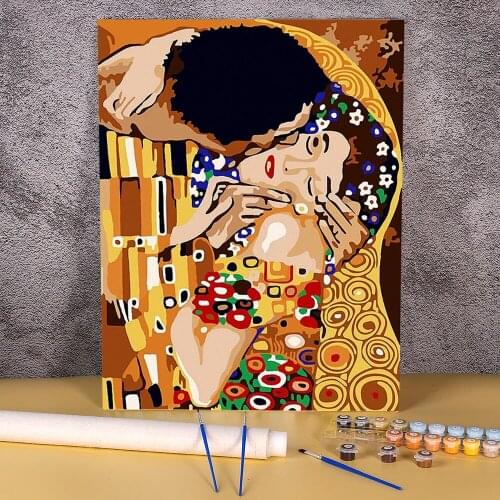 Landscape Paint By Numbers Package Acrylic Paints 40*50 Canvas Pictures New Design Adults Drawing