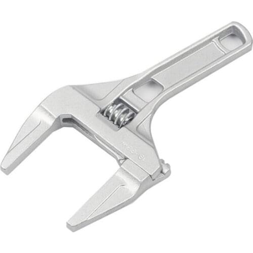 200mm High Quality Universal Adjustable Wrench Multi-function Short Handle Large Open Monkey Spanner Aluminium Alloy Hand Tools