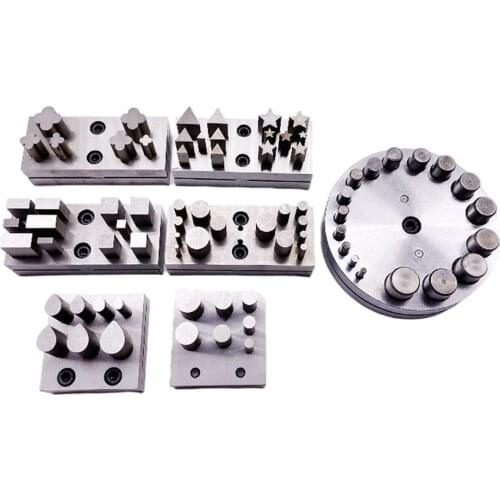 Jewelers Disc Cutter Metal Mold Cutting Punching Tool Star Round Triangle Water Droplets Four Leaf Clover