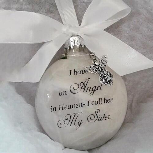 Christmas Commemorate Decoration Feather Ball Angel In Heaven Festive Ornament
