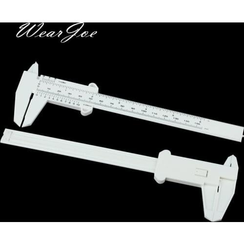 Convenient Plastic Caliper Vernier Gauge Micrometer 150mm/6" For Jewelry Ring Beads Gemstones Pearl Jewellery Store Counter Top