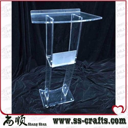 High Soundness Modern Design Cheap Clear Acrylic Lectern