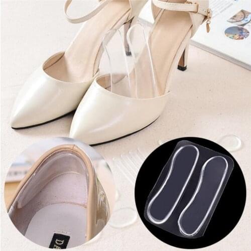 1Pair Silicone Gel Heel Protector Grips Soft Cushion Foot Feet Care Shoe Insert Pad Insole Shoes Accessories insoles Cushion