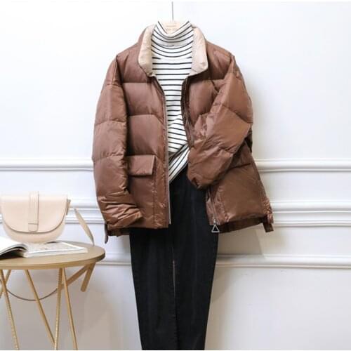 SEDUTMO Winter Warm Duck Down Coat Women Short Oversize Casual Jackets Autumn Fashion Pocket Puffer Jacket Parkas ED1632