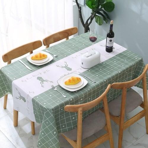 152x137CM PEVA Printed Waterproof Tablecloth Oil-Proof Table Cloth Rectangle Wedding Birthday Party Table Covers Toalha De Mesa