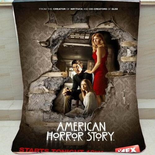 American Horror Story Coral Fleece Blankets on Bed/Sofa Breaking Bad throw Plush Sleeping Cover Bedding Throws Bedsheet gift