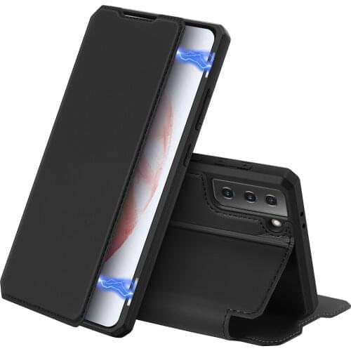 For Samsung Galaxy S21 5G Case DUX DUCIS Skin X Series Leather Wallet Case Flip Case Magnetic Closure Super Fashion Top PU+TPU
