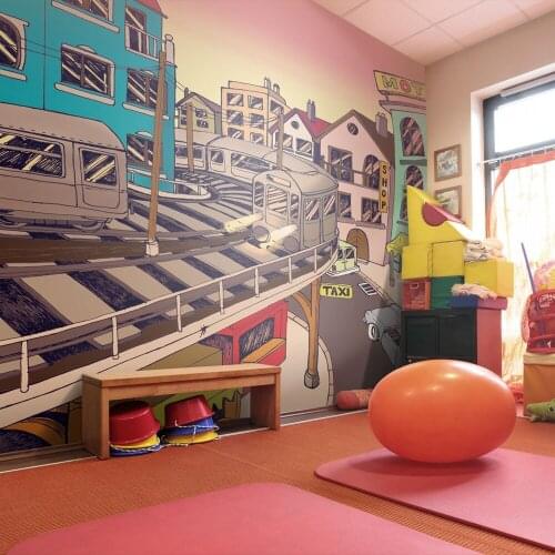 Wall mural-Morning in a city - 450x270 cm