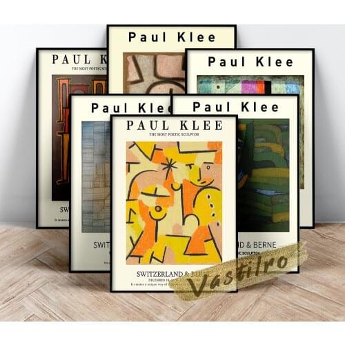 Paul Klee Famous Classic Poster, Variations Progressive Motif Painting, Klee Surrealism Wall Art, Revolution Des Viadukts Prints