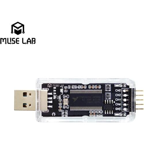 NanoDLA Logic Analyzer Singlechip ARM FPGA Debugging Tool 24M Sampling 8 Channels Open Source sigrok PulseView