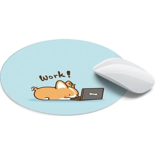 1pcs Cute mouse pad small round large cushion portable office home natural non-slip rubber mouse pad