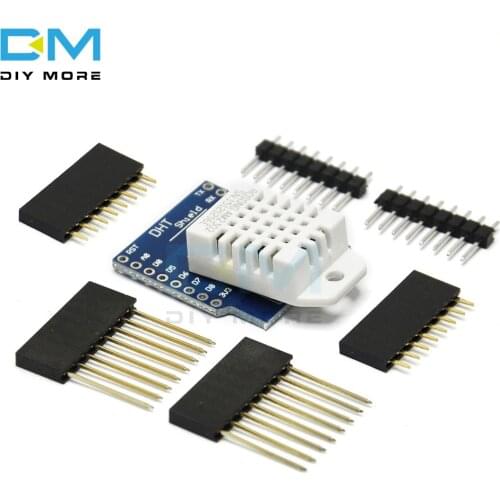 For Wemos D1 Mini DHT Pro Shield Board Module DHT22 AM2302 Temperature and Humidity Sensor Shield Module Plug-in DIY KIT