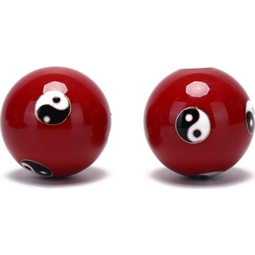 NEW Hand Finger Exercise Stress Relief Baoding Balls Chinese Health Daily Meditation Balls Relaxation Therapy Yin Yang Handballs