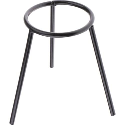 Educative Iron Lab Beaker Tube Tripod Support Chemistry Equipment Black New