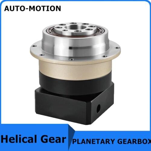 Helical gear right angle planetary gearbox disc version gaer reducer for NEMA 23 stepper motor or 60ST servo motor