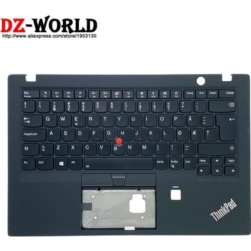 New Palmrest Upper Case With Norwegian Backlit Keyboard for Lenovo Thinkpad X1 Carbon 5th Gen Laptop C Cover 01LX526 01LX566