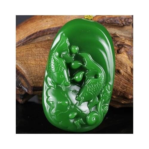 Natural Chinese HeTian Jasper Jade Pendant Hand-Carved Lotus Beads Necklace Fashion Charm Jewelry for Men Women Auspicious Gifts