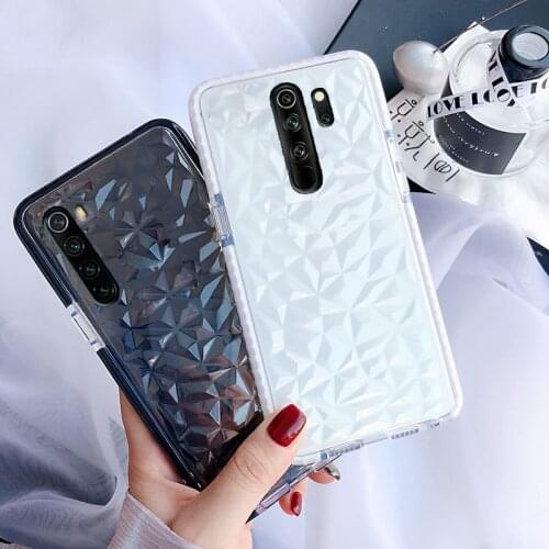 Luxury Transparent Diamond Clear Phone Case For Xiaomi Redmi Note 8 Pro K30 K20 K20 Pro 9T Mi 8 SE Soft Xiomi Coque Cover