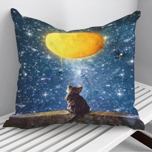 A Yarn of Moon Throw Pillows Cushion Cover On Sofa Home Decor 45*45cm 40*40cm Gift Pillowcase Cojines Dropshipping