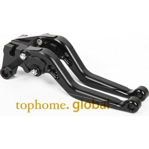For Yamaha YZF R1 2009 - 2014 CNC Foldable Extendable Brake Clutch Levers Black 2010 2011 2012 2013