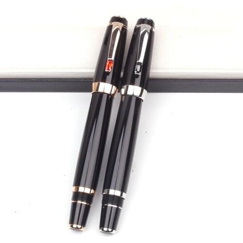 Luxury MB Bohe Roller Ball Pens Gel Black Ink Medium Fountain Pen Inlay Srystal In Clip Office Stationary Gift