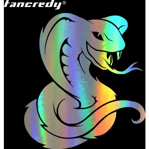 Tancredy Scary Cobra Snake 3D Car Sticker Decals Car Styling Decoration Door Body Window Warning Sign carsticker Car-Styling