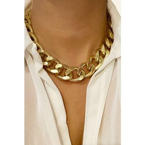 Thick Chain Necklace for Women Nice Appearance Stylish Design Quality Product Attractive Useful Trend Fashion 2021 Style New Model Jewelry Accessories Chain Necklace Model for Women
