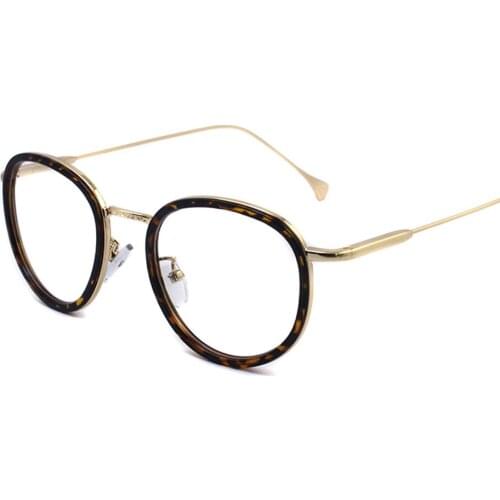 Vintage Optical Frame Myopia Round Metal Men Women Unisex Spectacles Eyeglasses Eyewear 2172