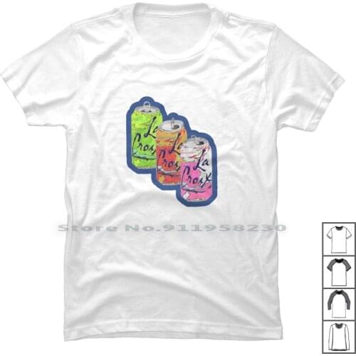 La Croix Boix T Shirt 100% Cotton Water Lemon Soda Son Oda