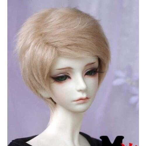 1PCS Doll Accessories 1/3 1/4 1/6 Short Black Wig For BJD Doll