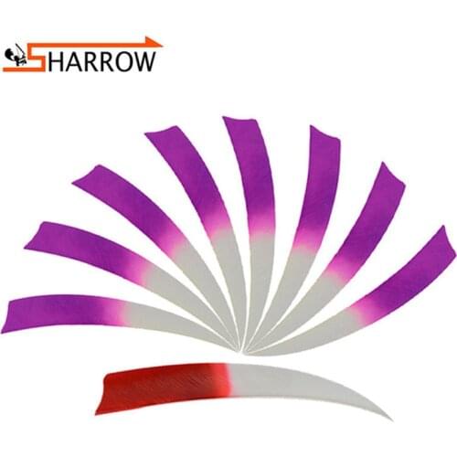 100pcs 5Inch Turkey Feathers Right Wing Arrow Feather Shooting Practice Hunting Archery Handmade DIY Arrow Shaft Adhere Fletches