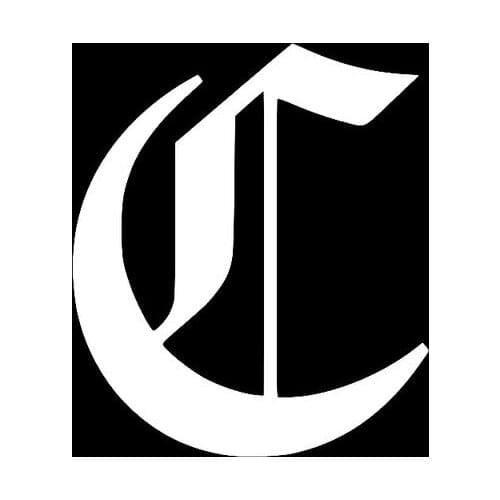 12.9CM*15CM Fashion Old English Lettering C Vinyl Car-styling Car Sticker Decal