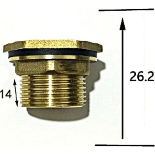 3/4" BSPP Brass Pipe Swivel Fitting Nut Water Tank Connector